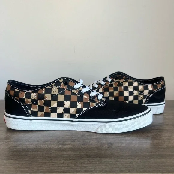 Vans Men's Atwood Camo Check Checkerboard Shoe Size 11.5 #B1516